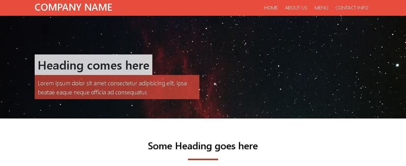 Practice Website Landing Page